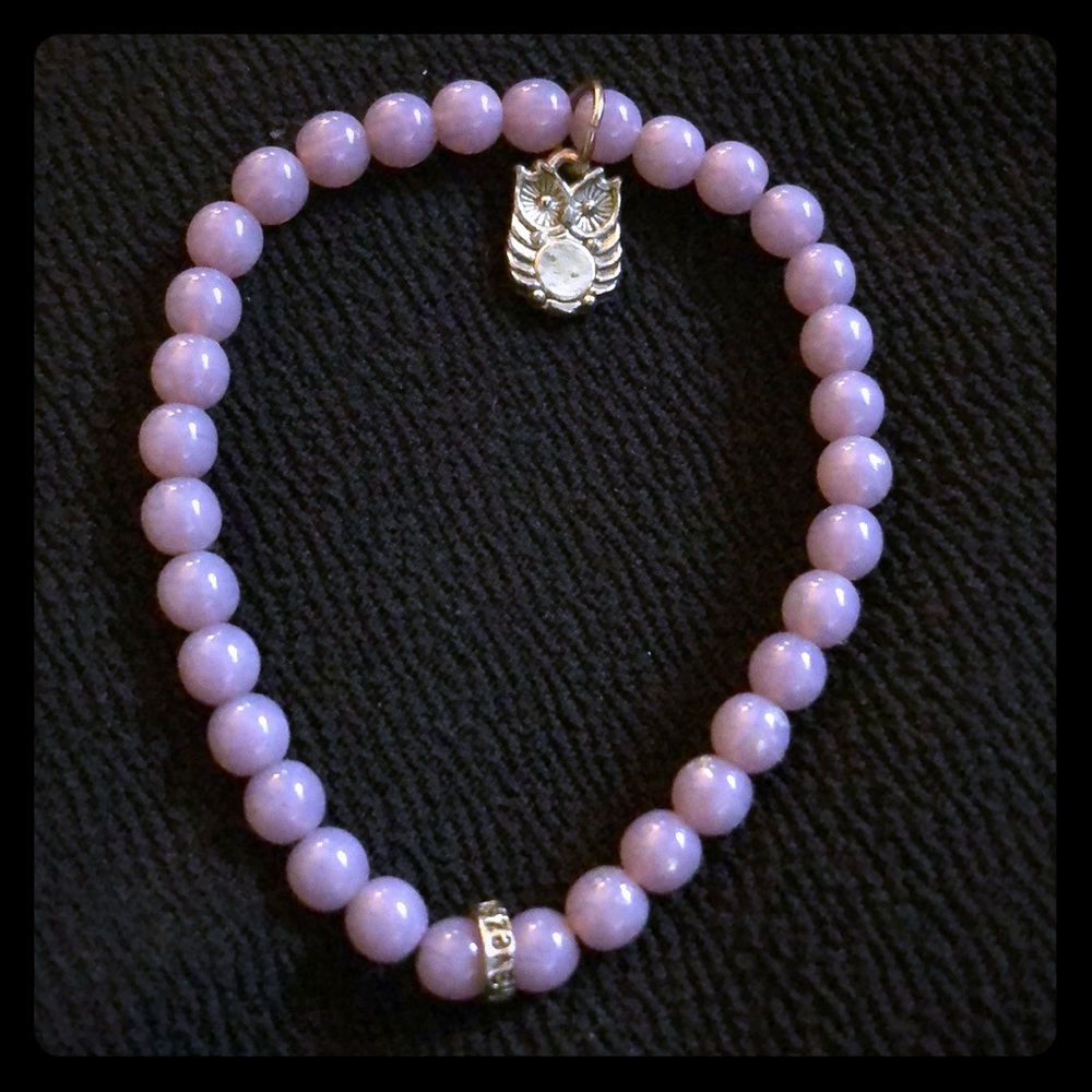 Chavez for Charity glass beaded stretch bracelet
